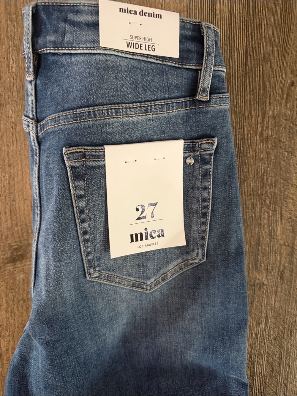 Mica Wide-Leg jeans 5/27 NWT - Picture 2 of 4